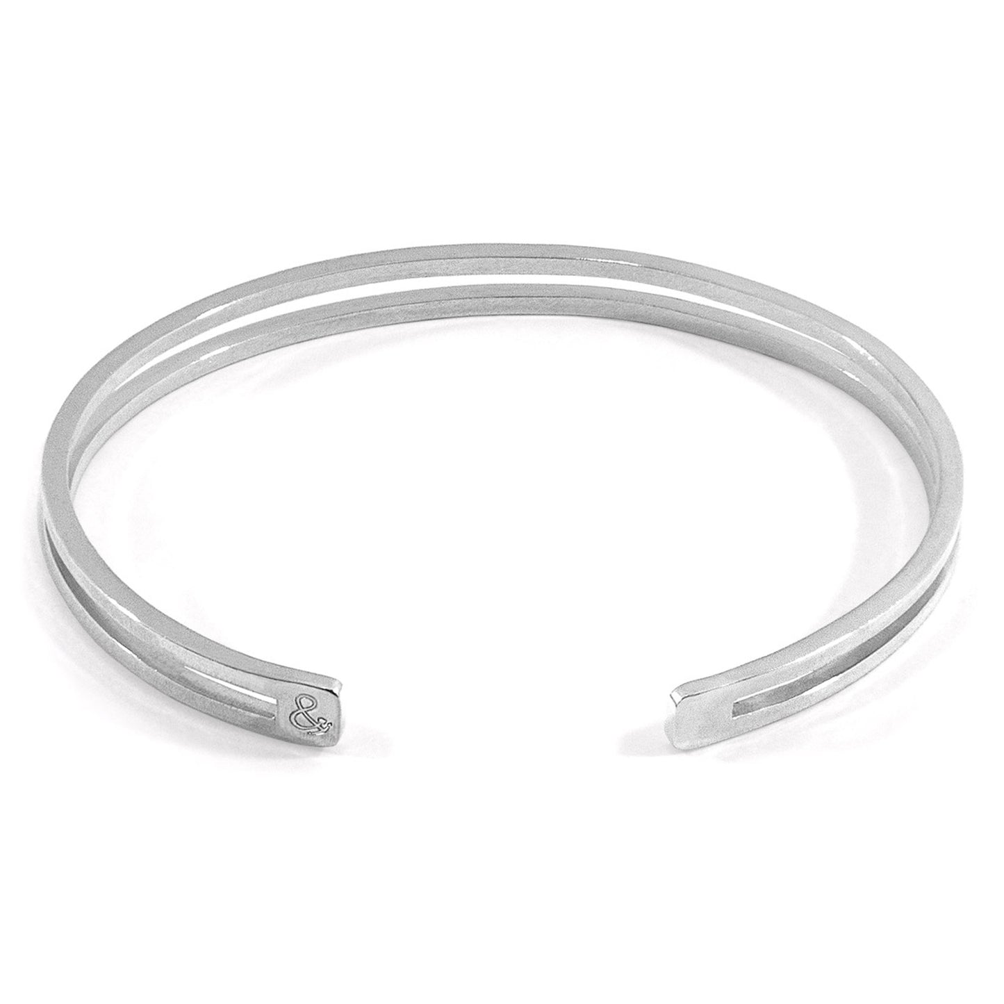 925 Sterling Silver Bangle - Velvet Crest