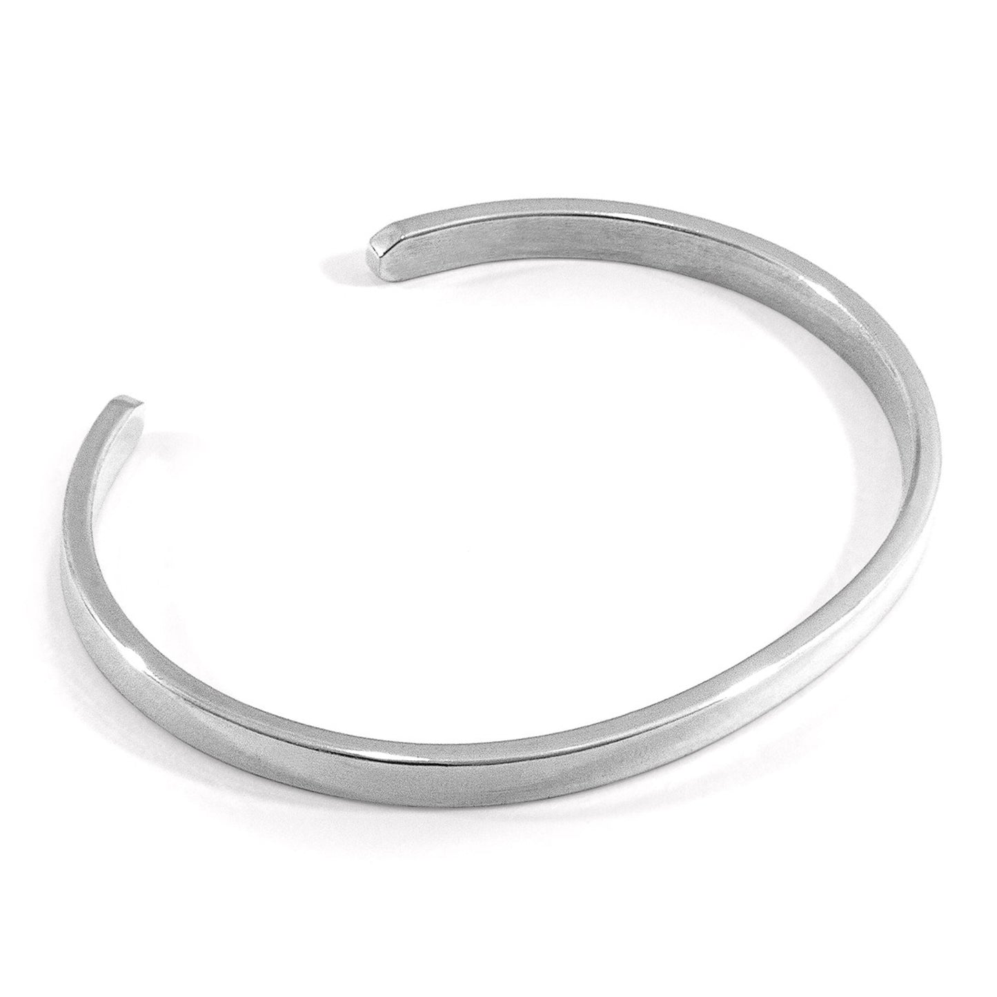 925 Sterling Silver Bangle - Pearl Charm