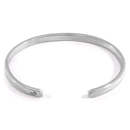 925 Sterling Silver Bangle - Pearl Charm
