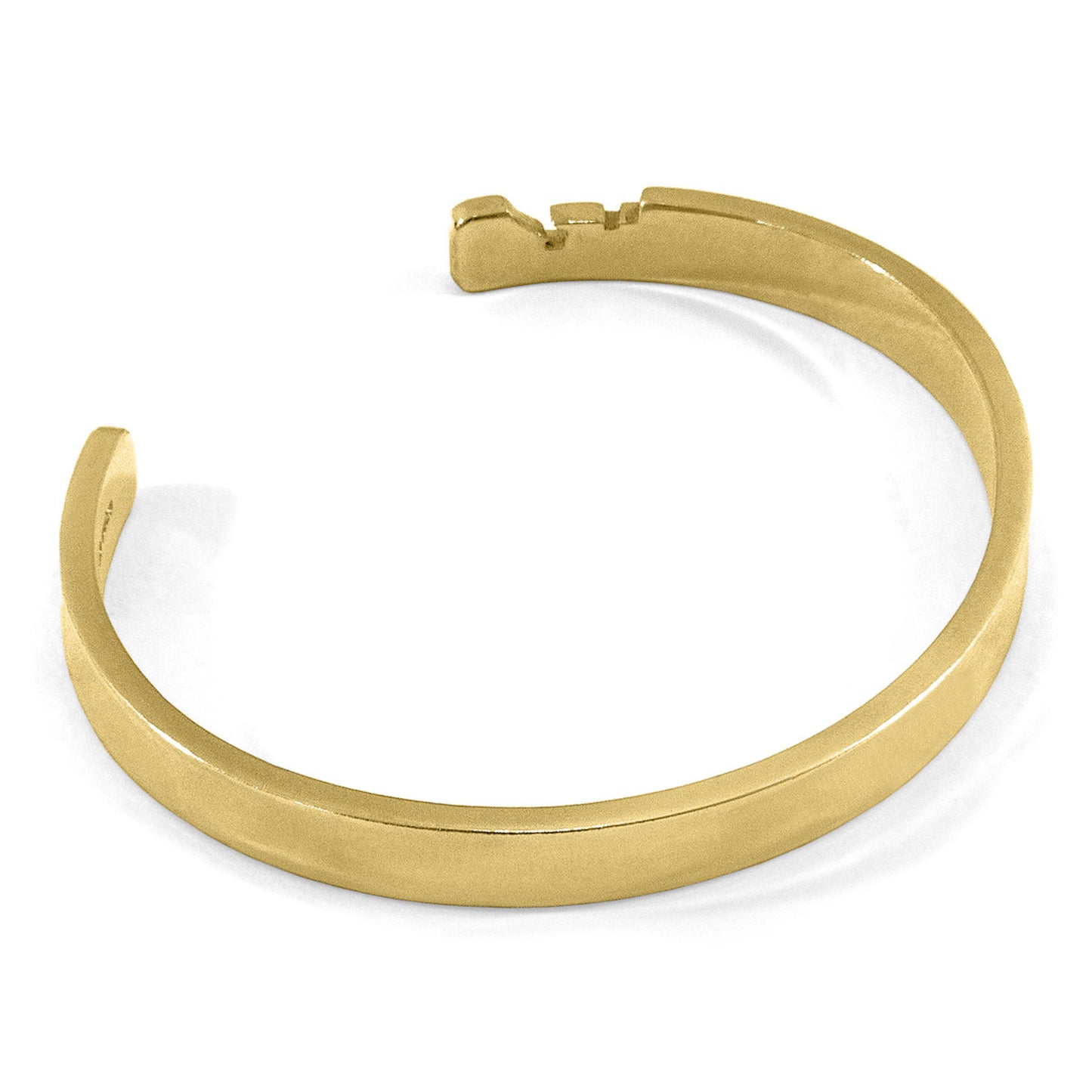 Saphira – 9ct Yellow Gold Bangle - British Handmade