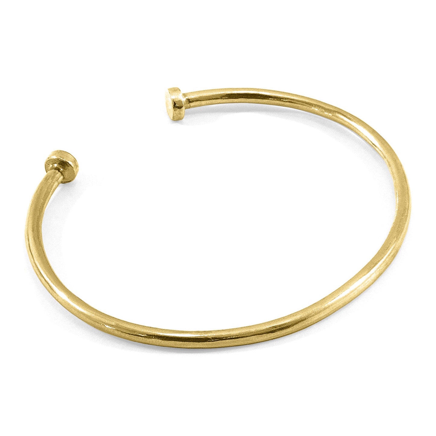 Opalis – 9ct Yellow Gold Bangle – Understated Sophistication - British Handmade