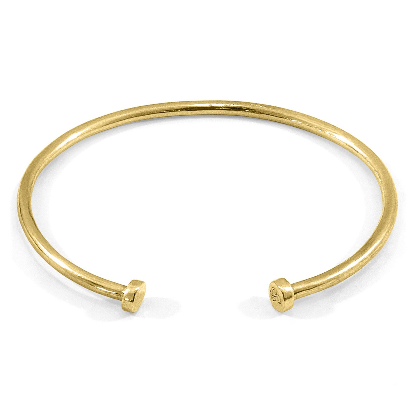Opalis – 9ct Yellow Gold Bangle – Understated Sophistication - British Handmade