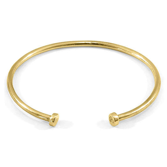 Opalis – 9ct Yellow Gold Bangle – Understated Sophistication - British Handmade