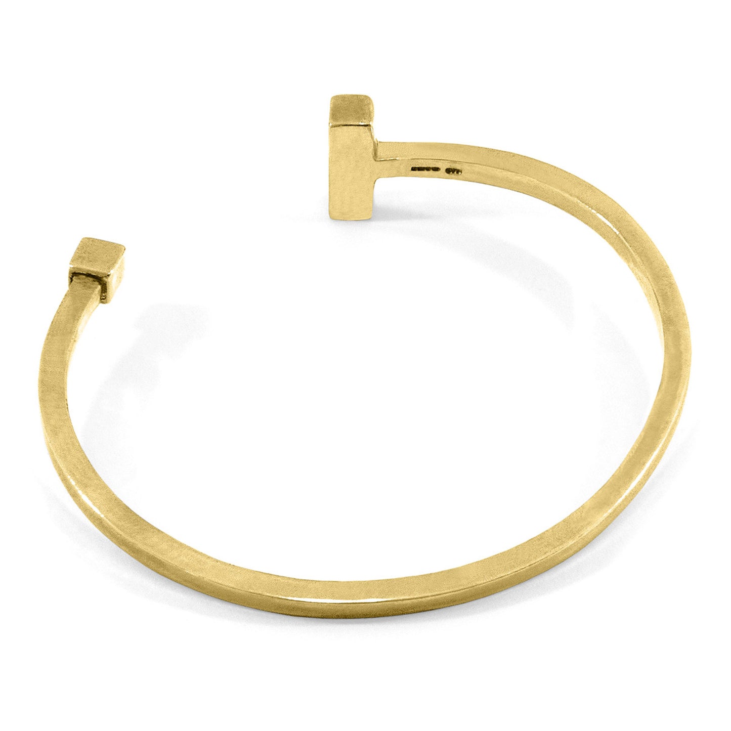 Horizon -  9ct Yellow Gold Bangle – Handmade British Jewelry