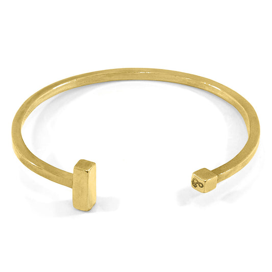 Horizon -  9ct Yellow Gold Bangle – Handmade British Jewelry