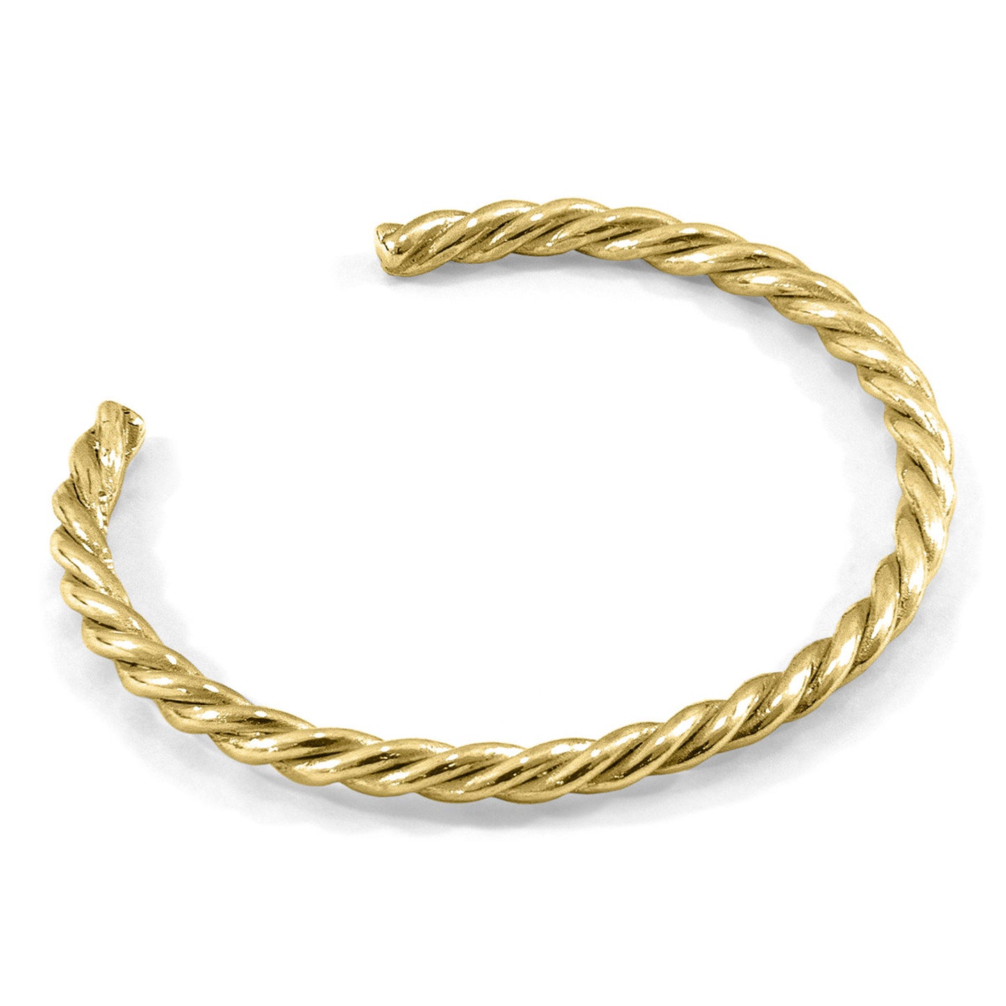 Aurora – 9ct Yellow Gold Bangle – Handmade British Jewelry