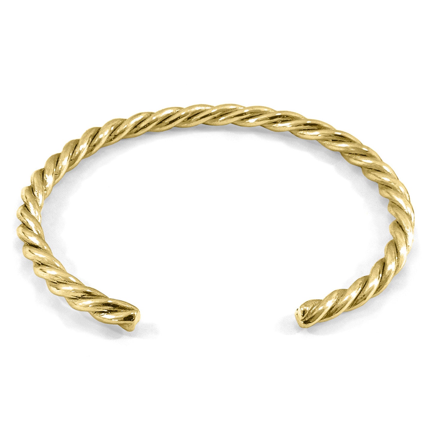 Aurora – 9ct Yellow Gold Bangle – Handmade British Jewelry