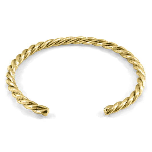 Aurora – 9ct Yellow Gold Bangle – Handmade British Jewelry