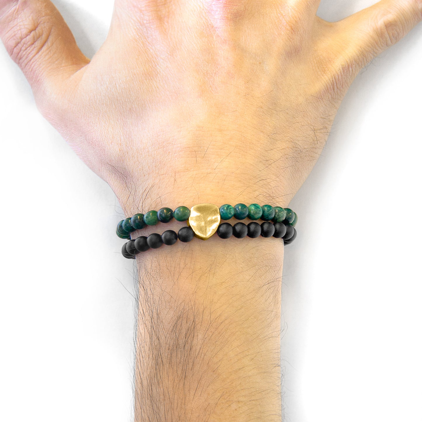 Vesper – Green 9ct Yellow Gold Bracelet – Handmade British Jewelry
