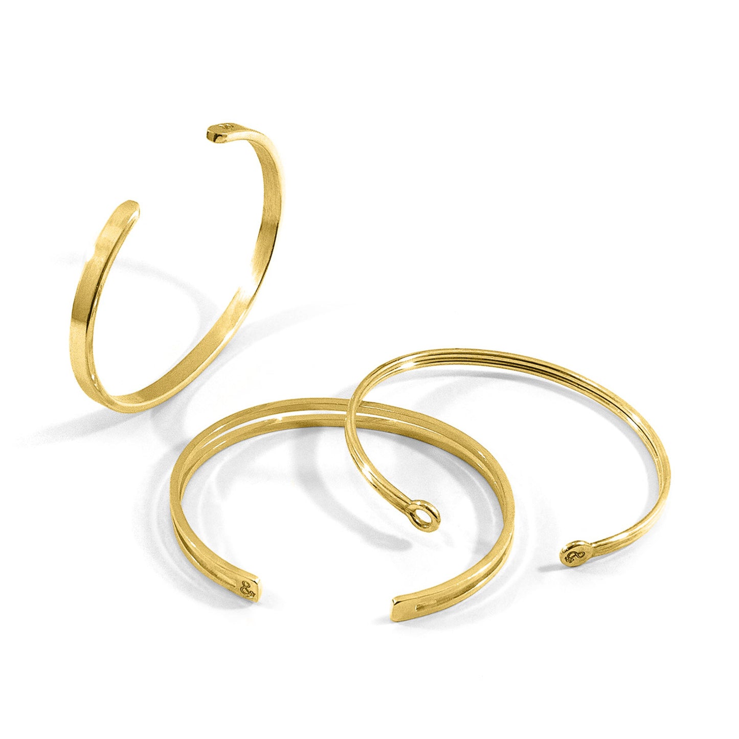 Nautis – 9ct Yellow Gold Bangle – Handmade British Jewelry
