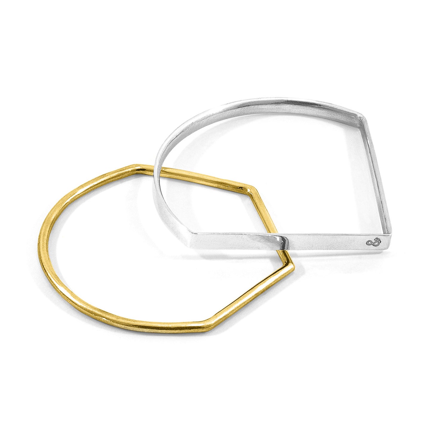Eclipse – 9ct Yellow Gold Bangle – Handmade British Jewelry