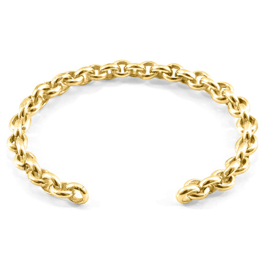 Orion Bangle – 9ct Yellow Gold Chain Bracelet – Handmade British Jewelry