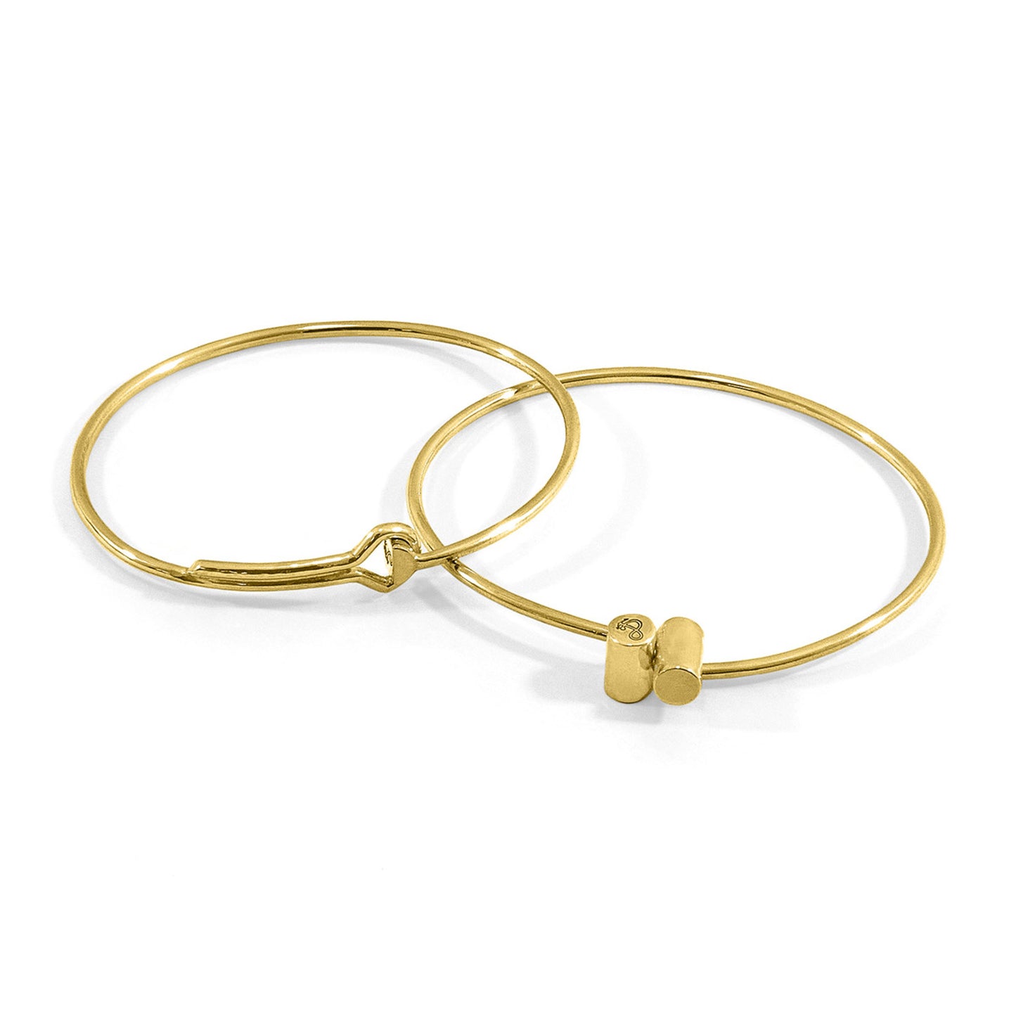 Sara Bangle – Capsule Midi Geometric Design & Solid 9ct Yellow Gold – Handmade British Jewelry