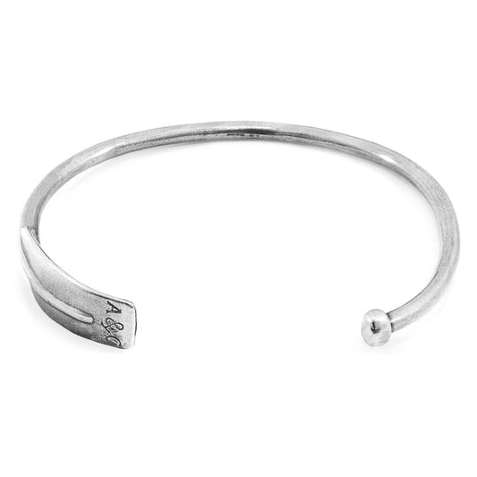 925 Sterling Silver Bangle - Golden Crown