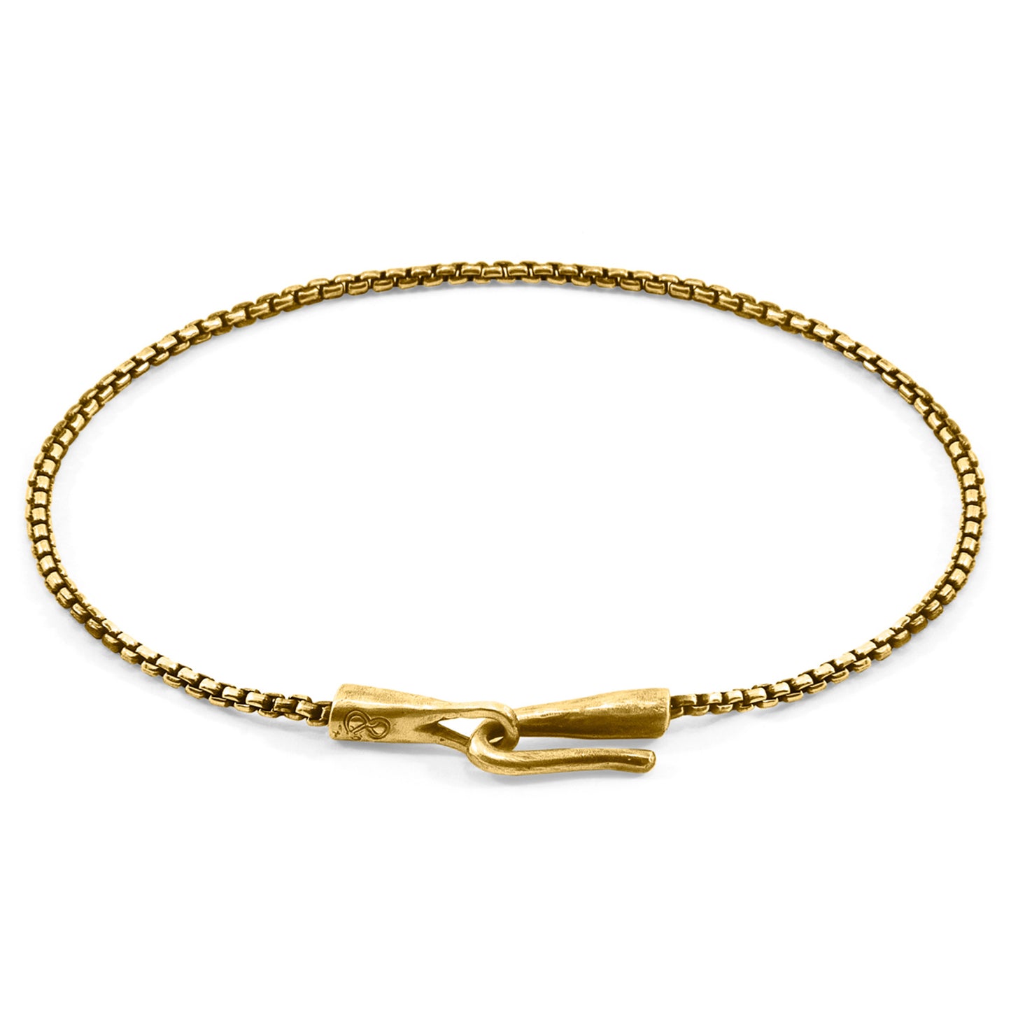 Eterna Bracelet – Solid 9ct Yellow Gold Chain – Handmade British Skinny Design