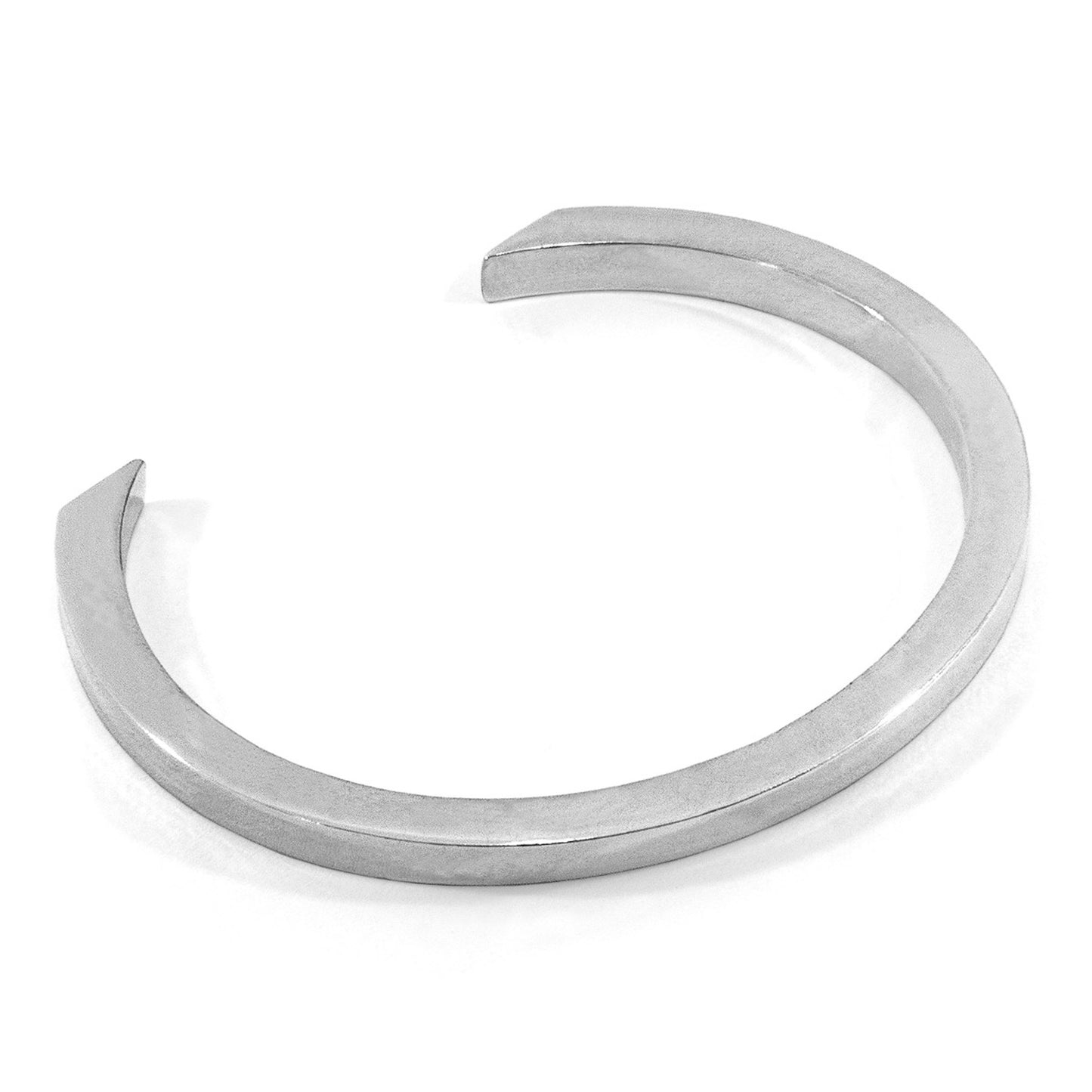 925 Sterling Silver Bangle - Dam Square Bangle