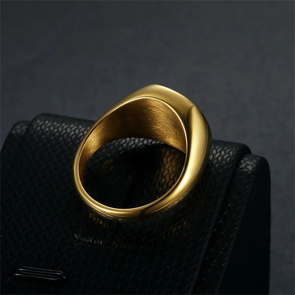 Minimalist Square Steel Ring for Men 2025