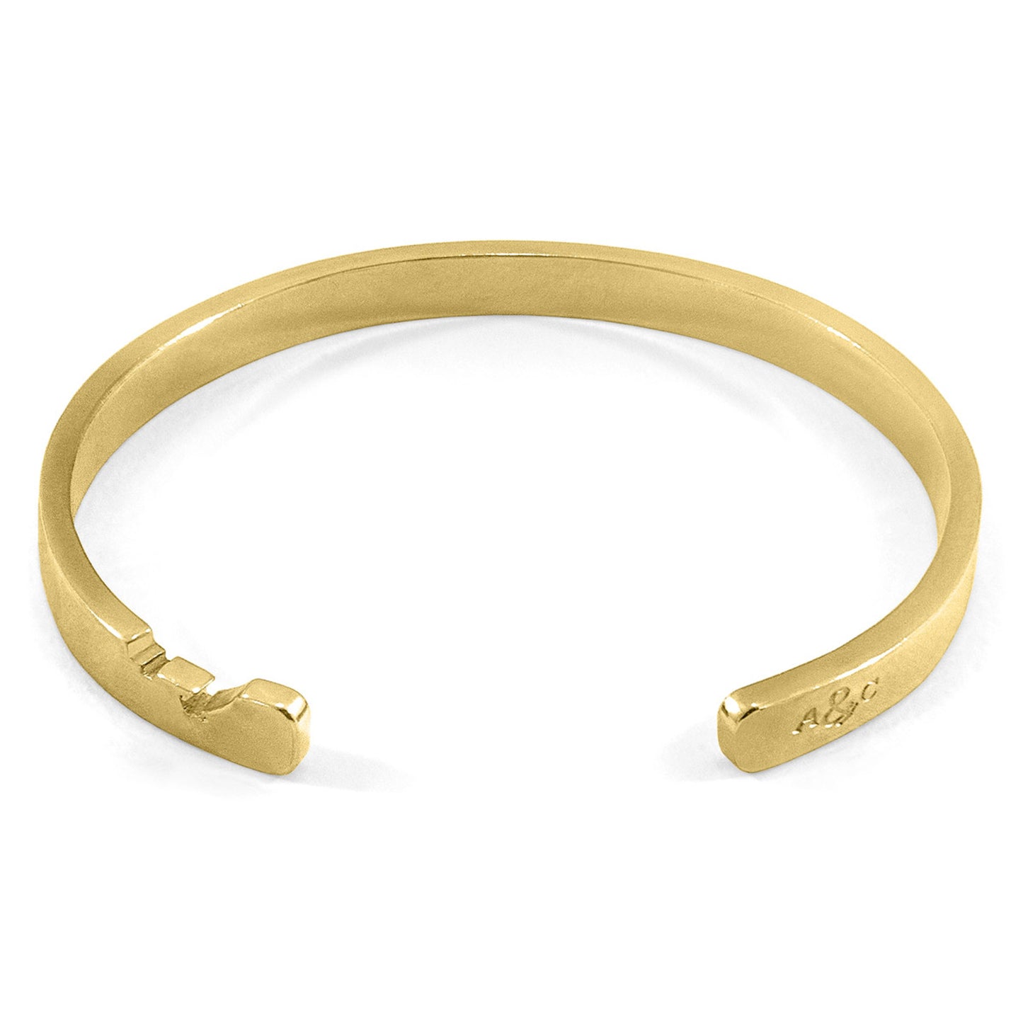 Saphira – 9ct Yellow Gold Bangle - British Handmade