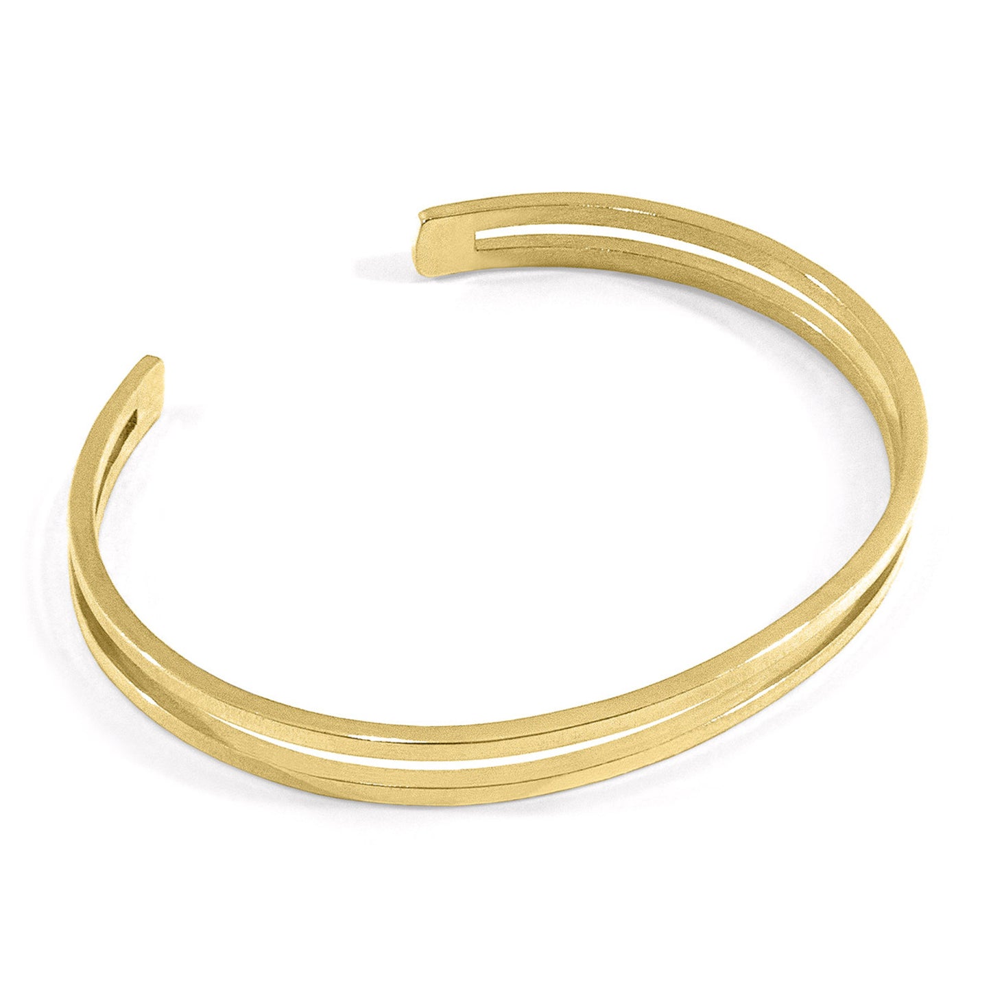 Lustre – 9ct Yellow Gold Bangle - British Handmade