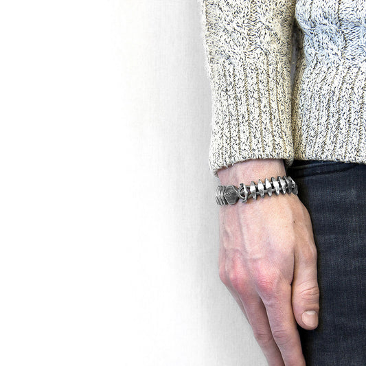 Anchor & Crew Delta Anchor Maxi – Silver Chain Bracelet - British Handmade
