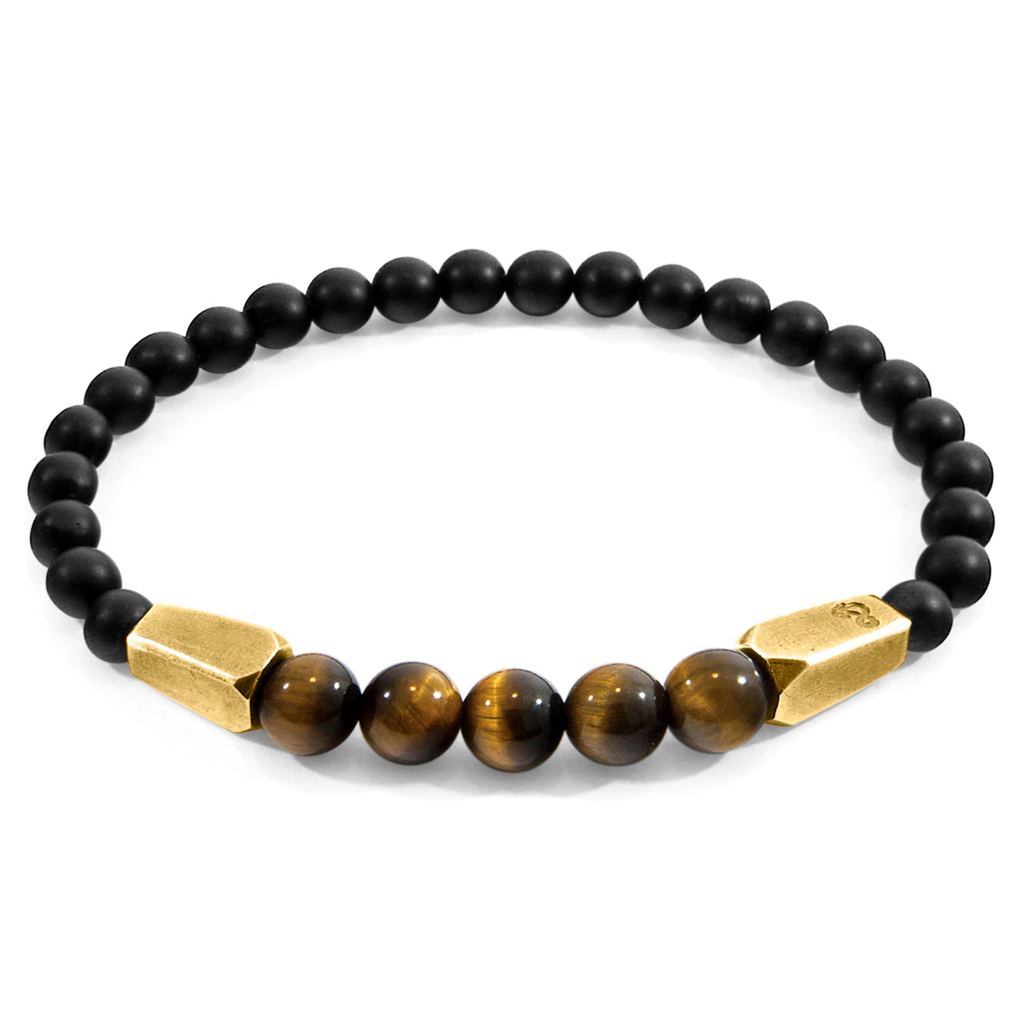 Polaris – Brown Tiger’s Eye & 9ct Yellow Gold Bracelet – Handmade British Jewelry