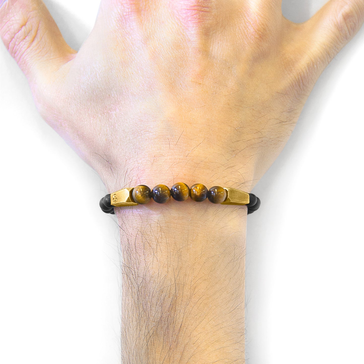 Polaris – Brown Tiger’s Eye & 9ct Yellow Gold Bracelet – Handmade British Jewelry