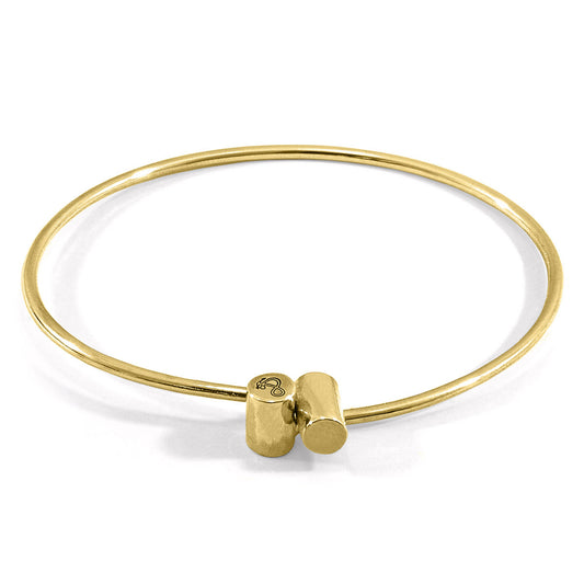 Sara Bangle – Capsule Midi Geometric Design & Solid 9ct Yellow Gold – Handmade British Jewelry