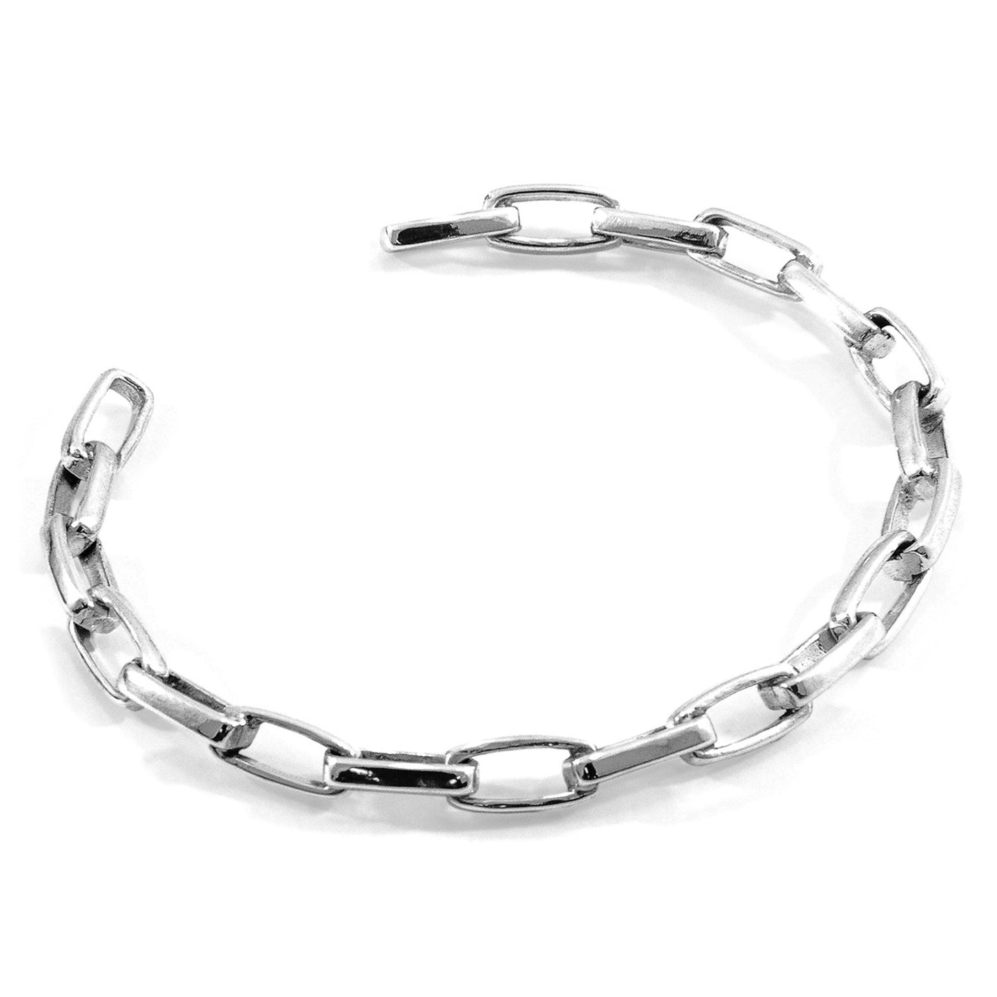925 Sterling Silver Bangle - Chaplin Smile
