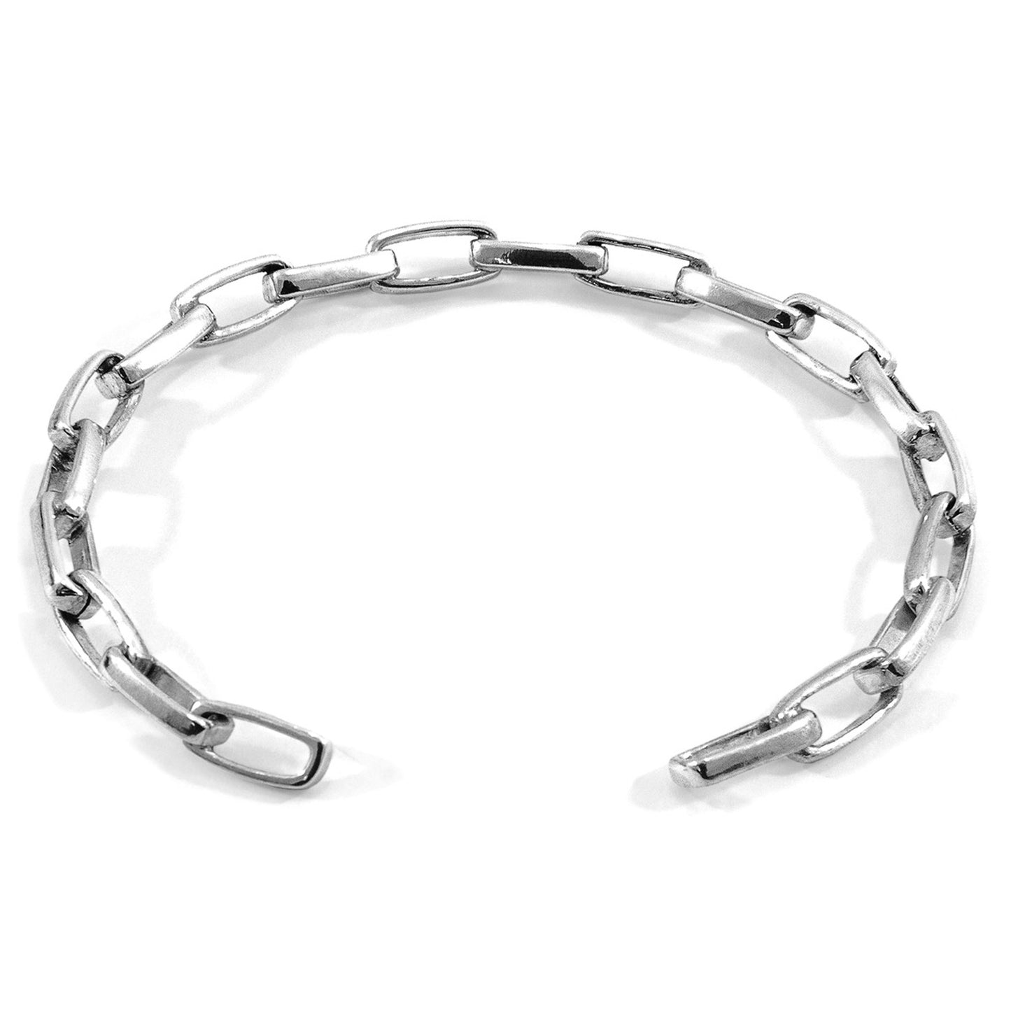 925 Sterling Silver Bangle - Chaplin Smile