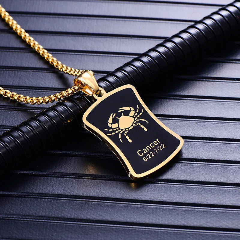 Gold Zodiac Sign Pendant