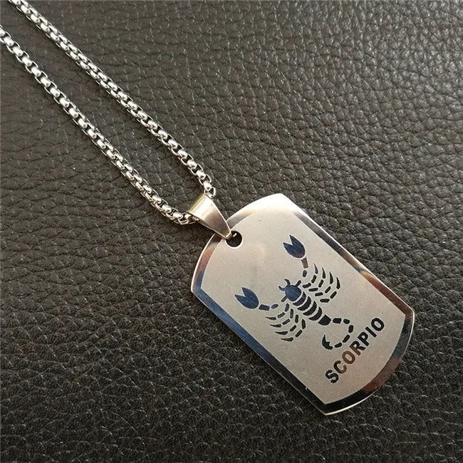 Gold Zodiac Sign Pendant