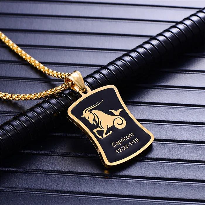 Gold Zodiac Sign Pendant