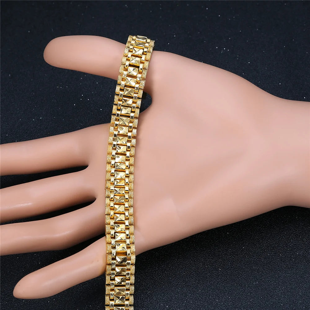 Punk Thick Chain Bracelet 8/12mm – Fashion Unisex Bangle
