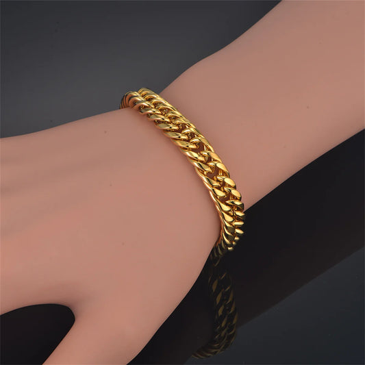 Men’s Thick Miami Cuban Chain Bracelet
