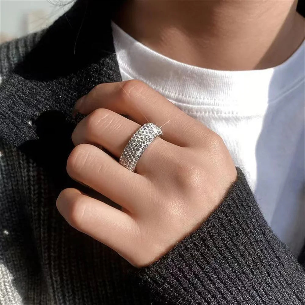 Hip Hop Iced Out CZ Ring – Gold/Silver Steel